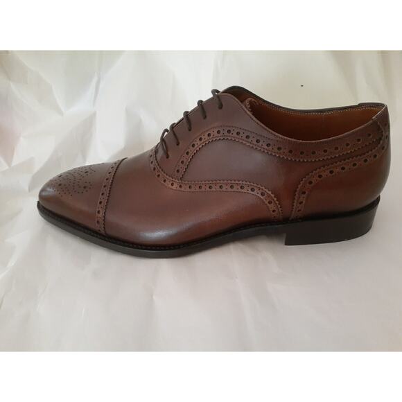 Ezra Paul Lace Up Dress Shoe Made In Spain Brown Size 10 EU44 main image 9